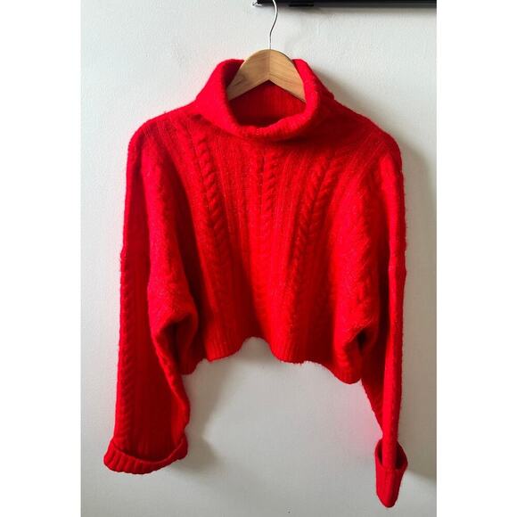 VICI bright red women's sweater size small - Picture 1 of 4